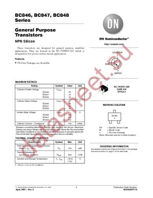 BC846BWT1G datasheet  